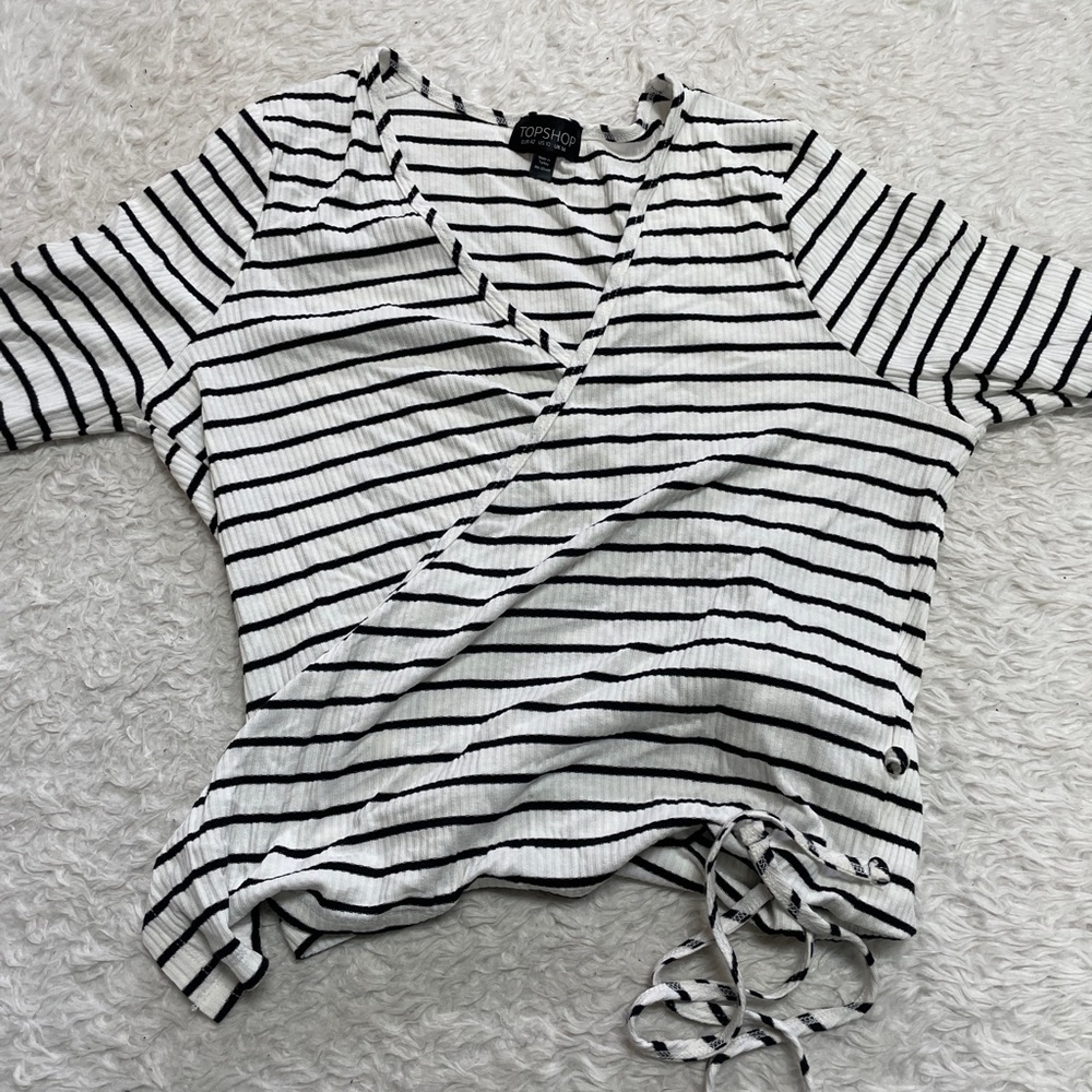 topshop wrap shirt
